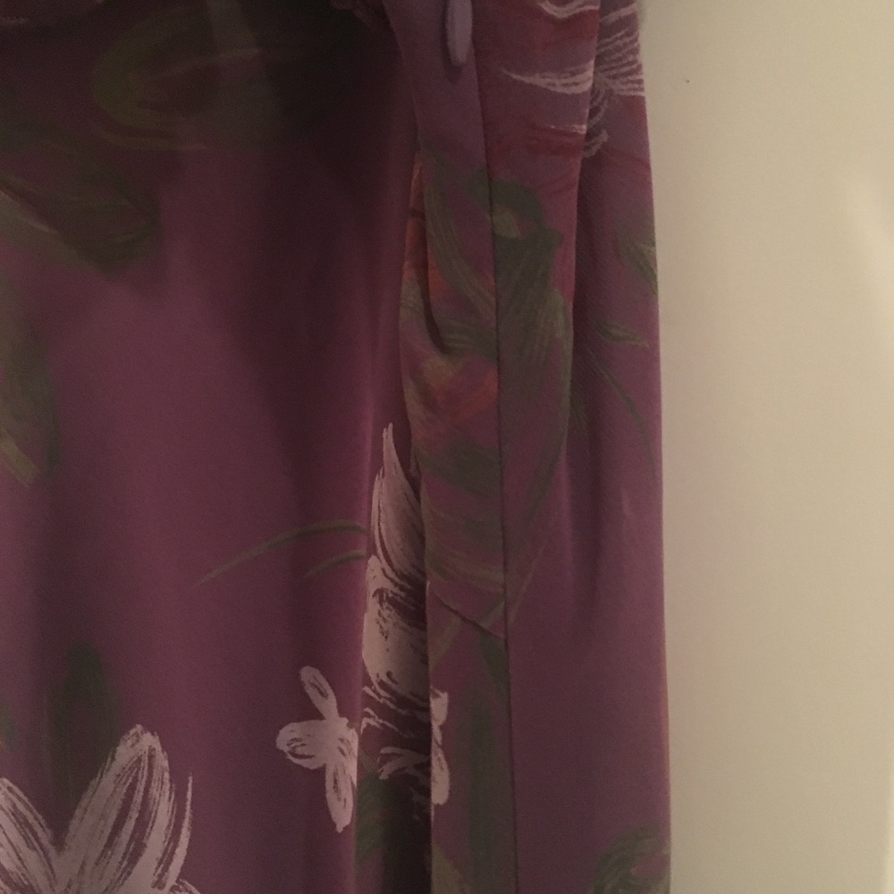 Purple Floral Maxi Dress - Picture 6 of 7
